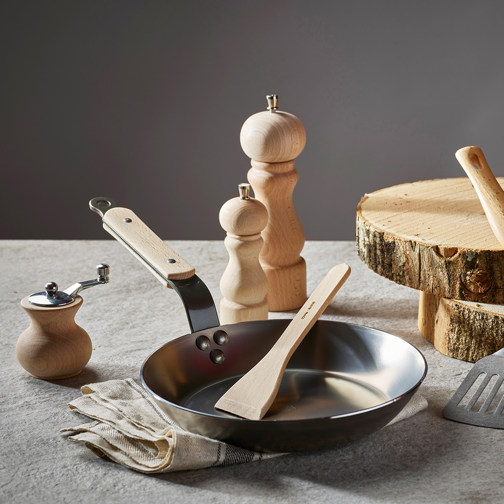 RUMBA l 胡椒＆海鹽通用研磨罐 14cm 天然木色