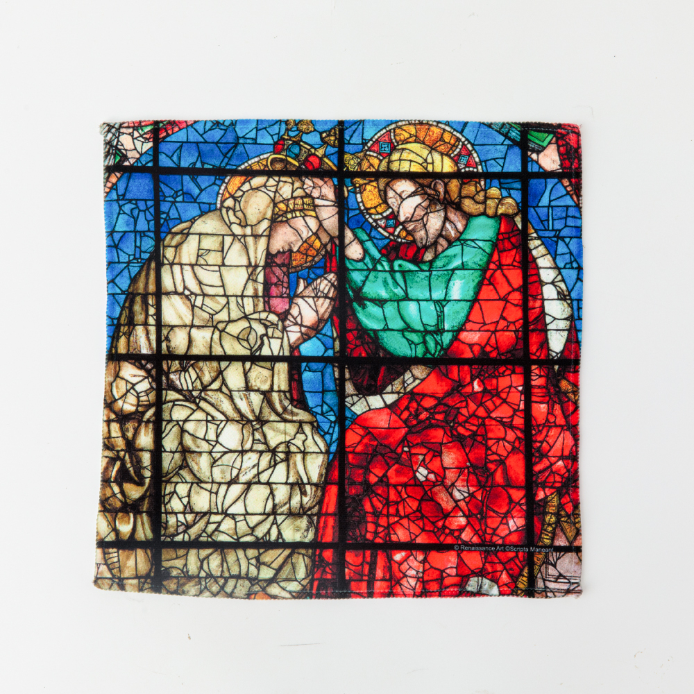 文藝復興小方巾｜多那泰羅《聖母加冕窗花》
