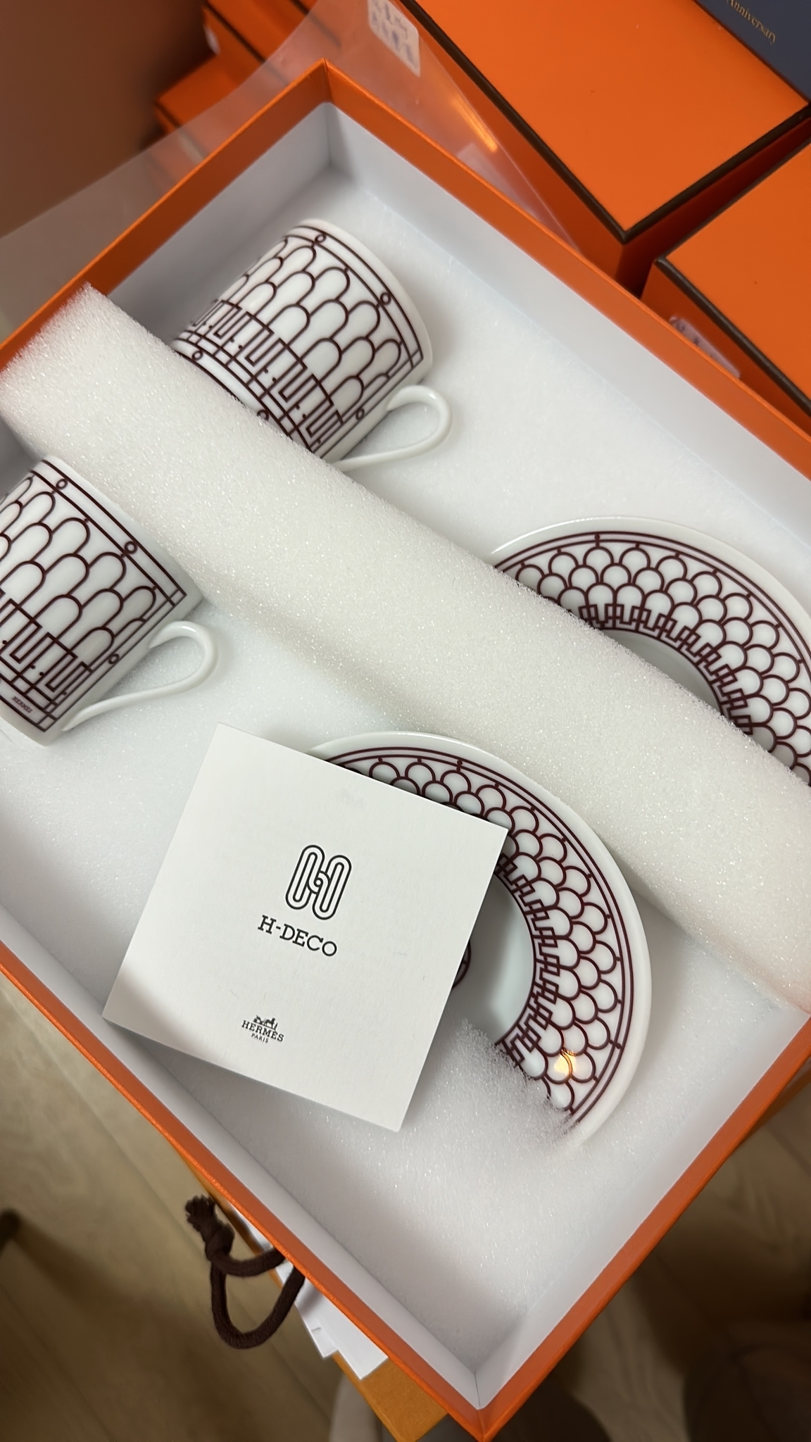 H Deco 茶杯碟套裝 紅色