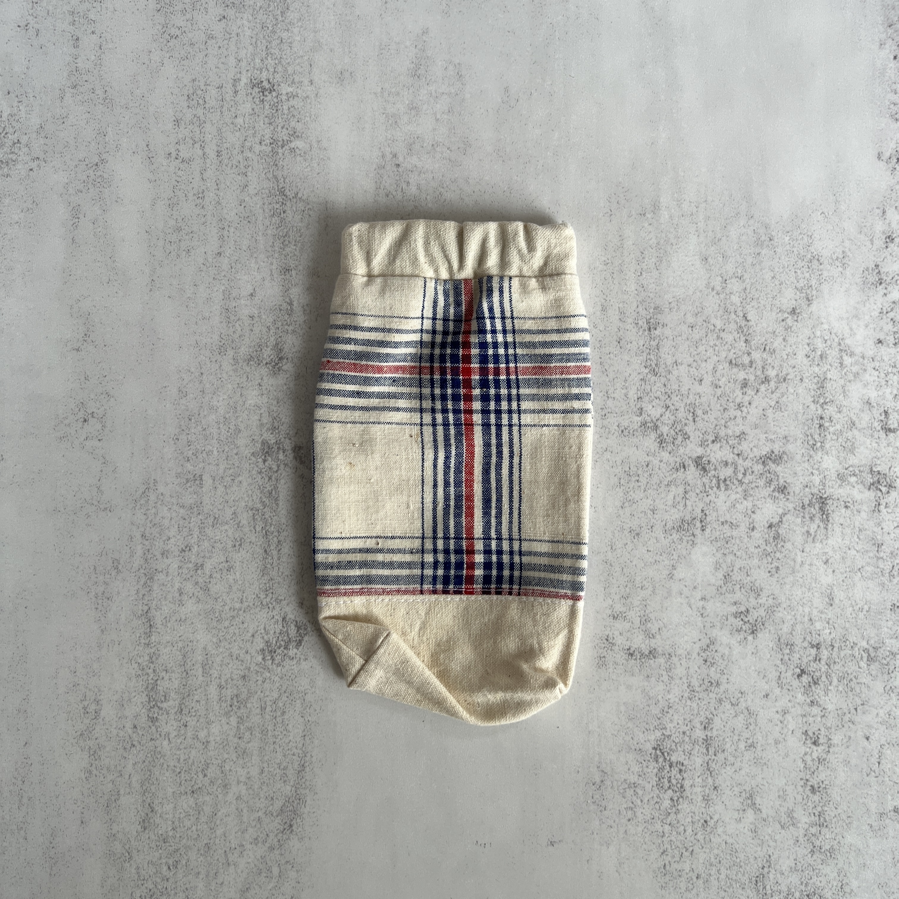 彈口快取筆袋（幼條格仔）