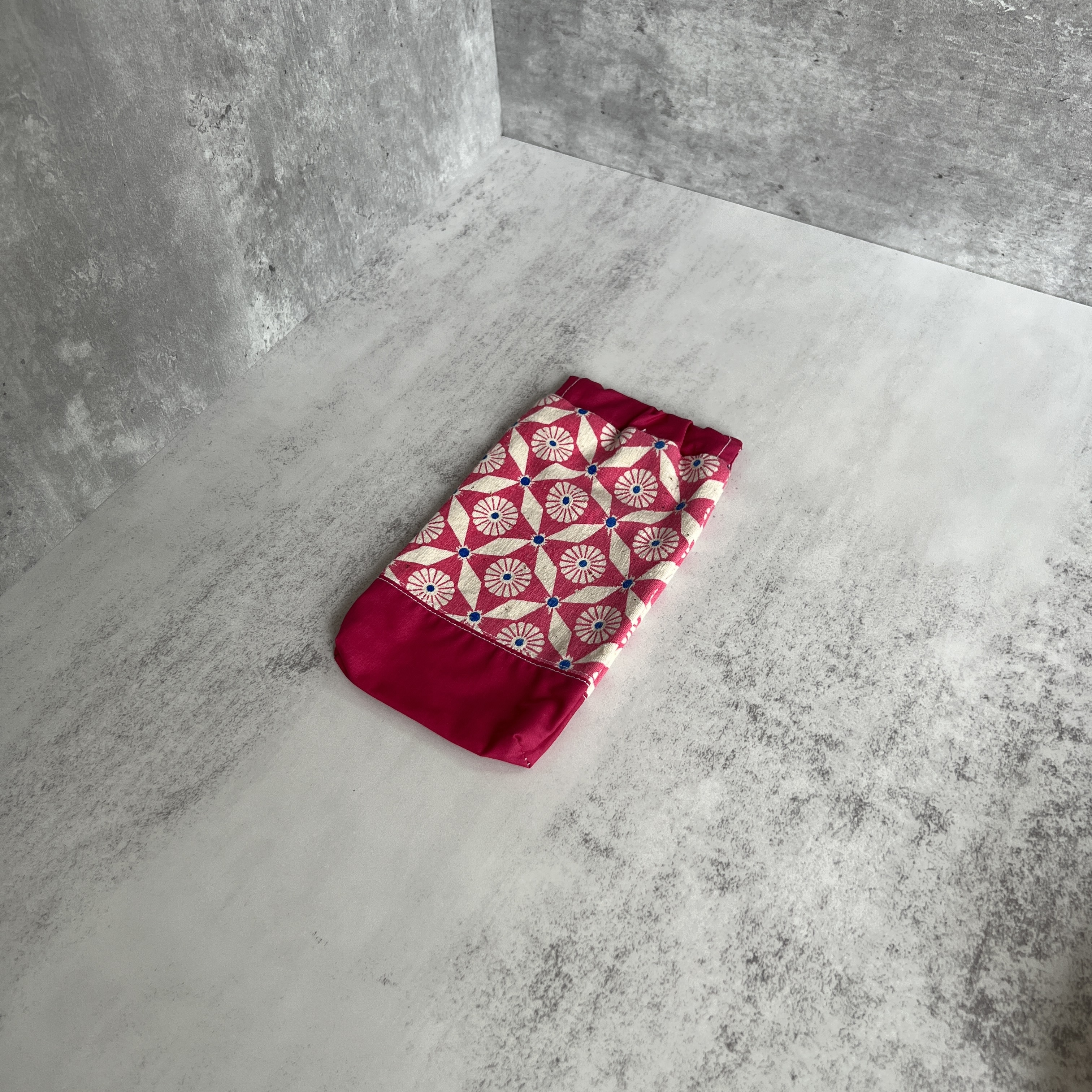 彈口快取筆袋（粉花粉）