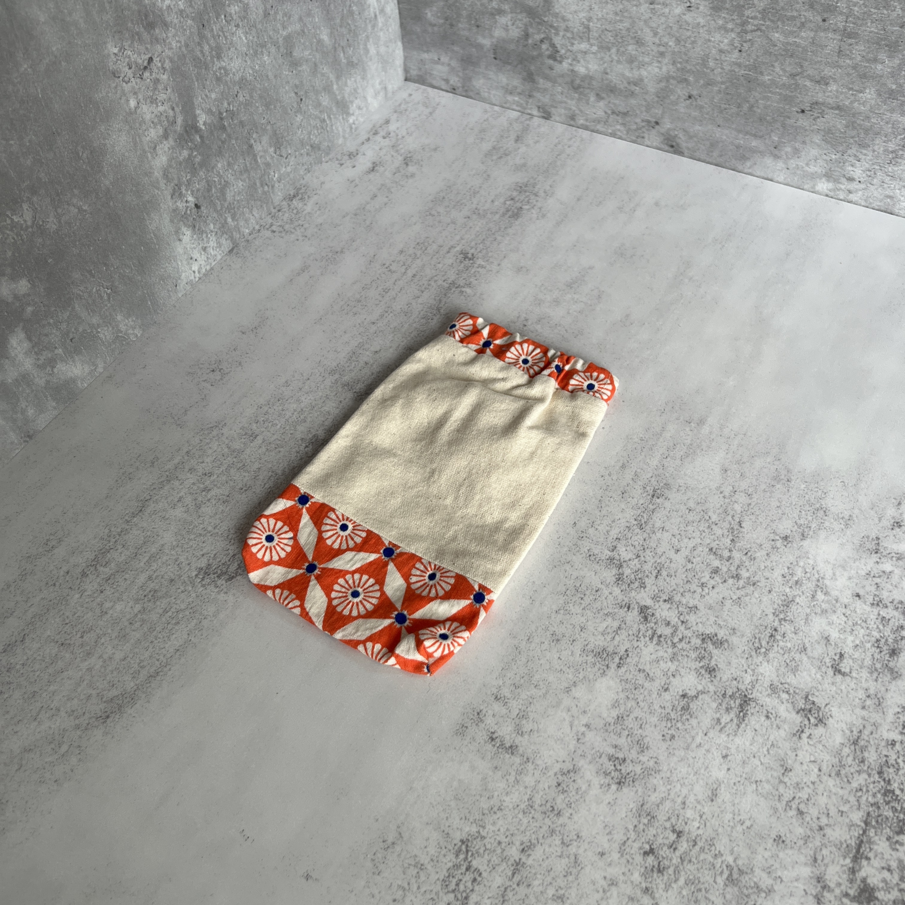 彈口快取筆袋（橙花）