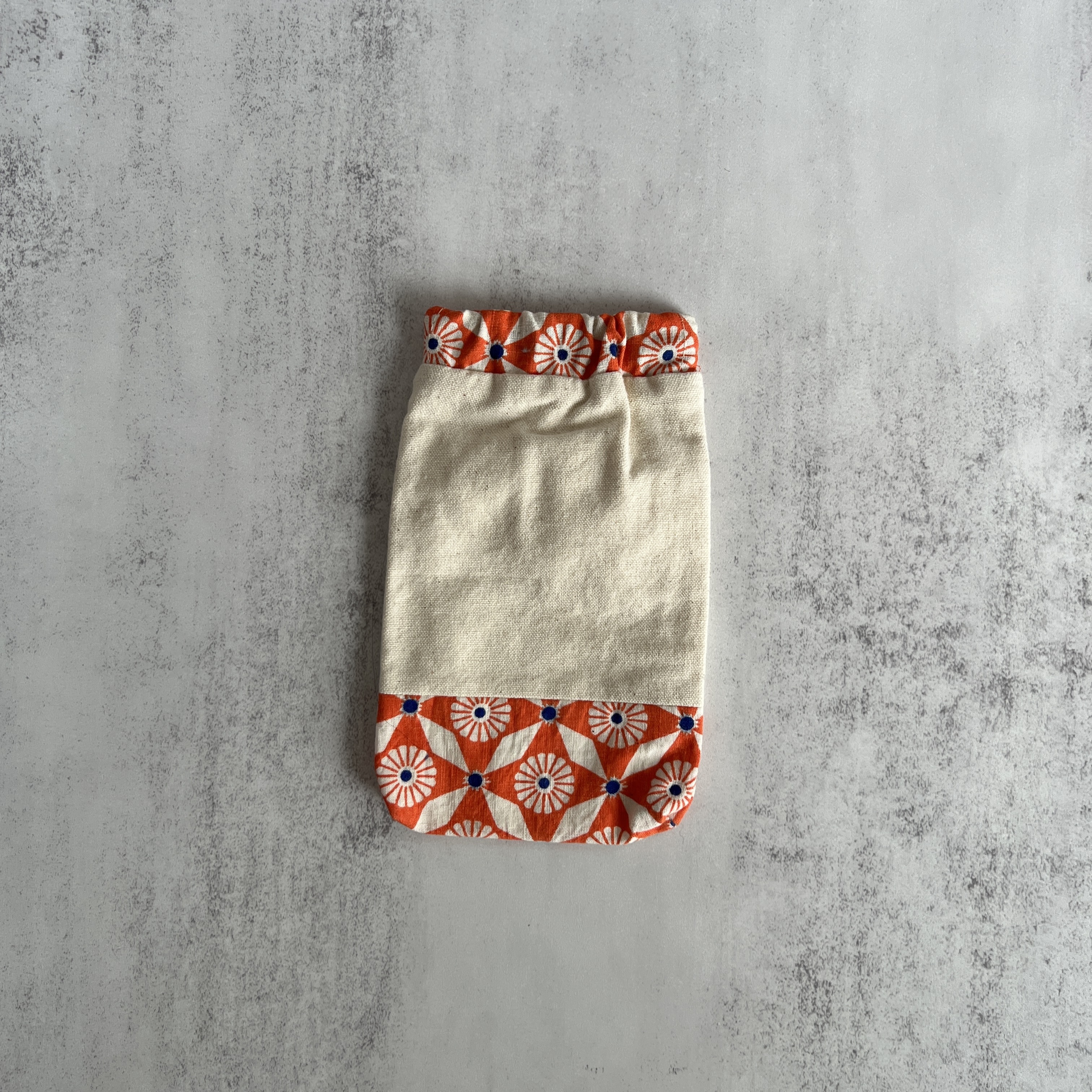 彈口快取筆袋（橙花）