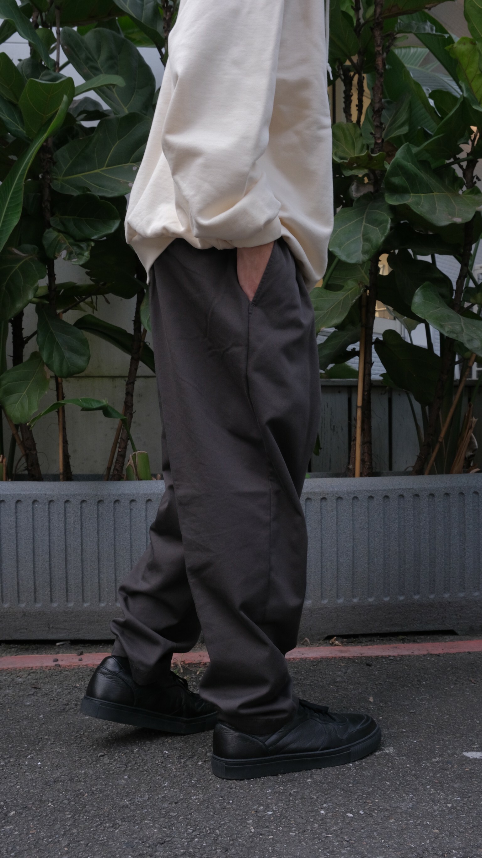 COOTIE T/C 2 Tuck Easy Ankle Pants 灰 XL - チノパン