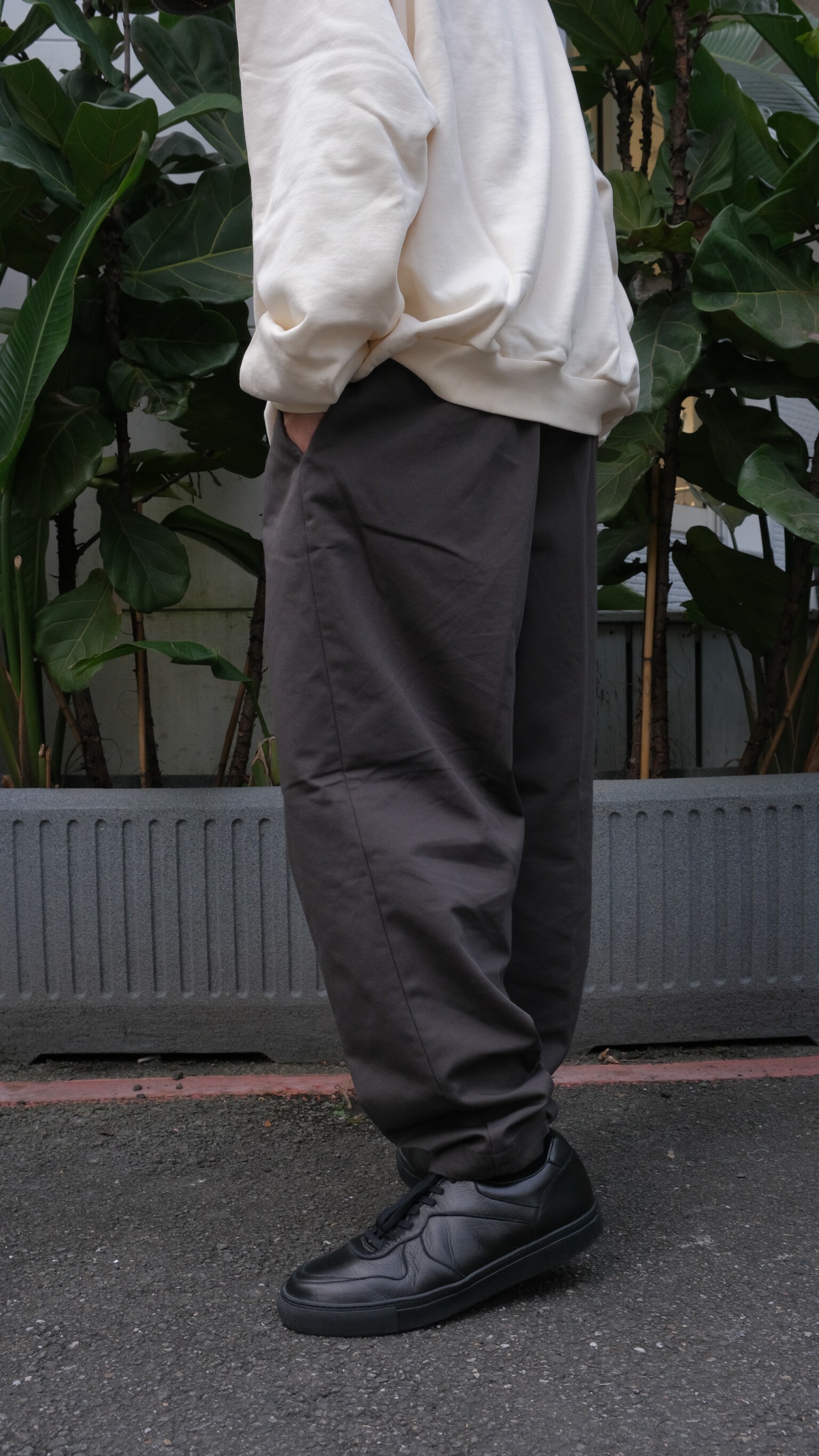 COOTIE T/C 2 Tuck Easy Ankle Pants 灰 XL-