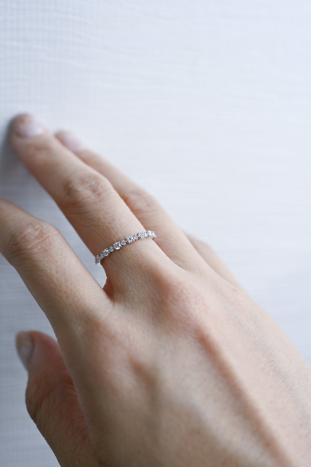 18K Glazier Diamond Ring