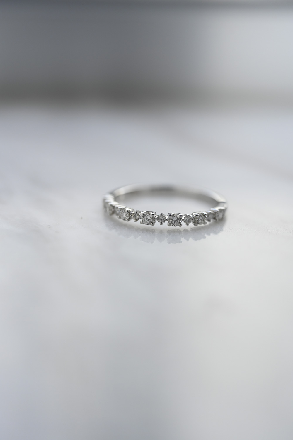 18K Glazier Diamond Ring