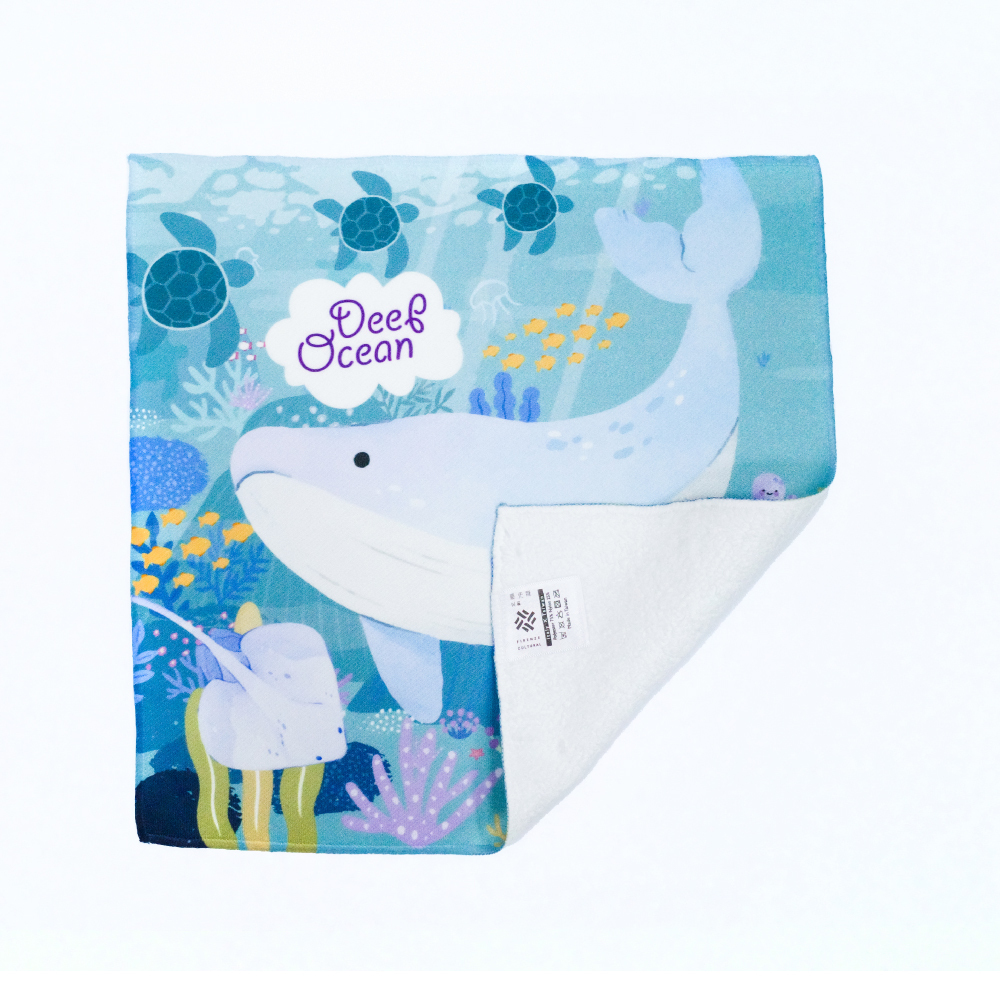 藝術小方巾｜《鯨魚》