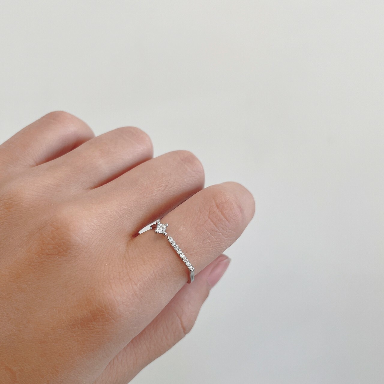 │輕奢│恆星 • 開口戒 • 純銀戒指 • 微鑲鋯石 • 抗過敏 S925