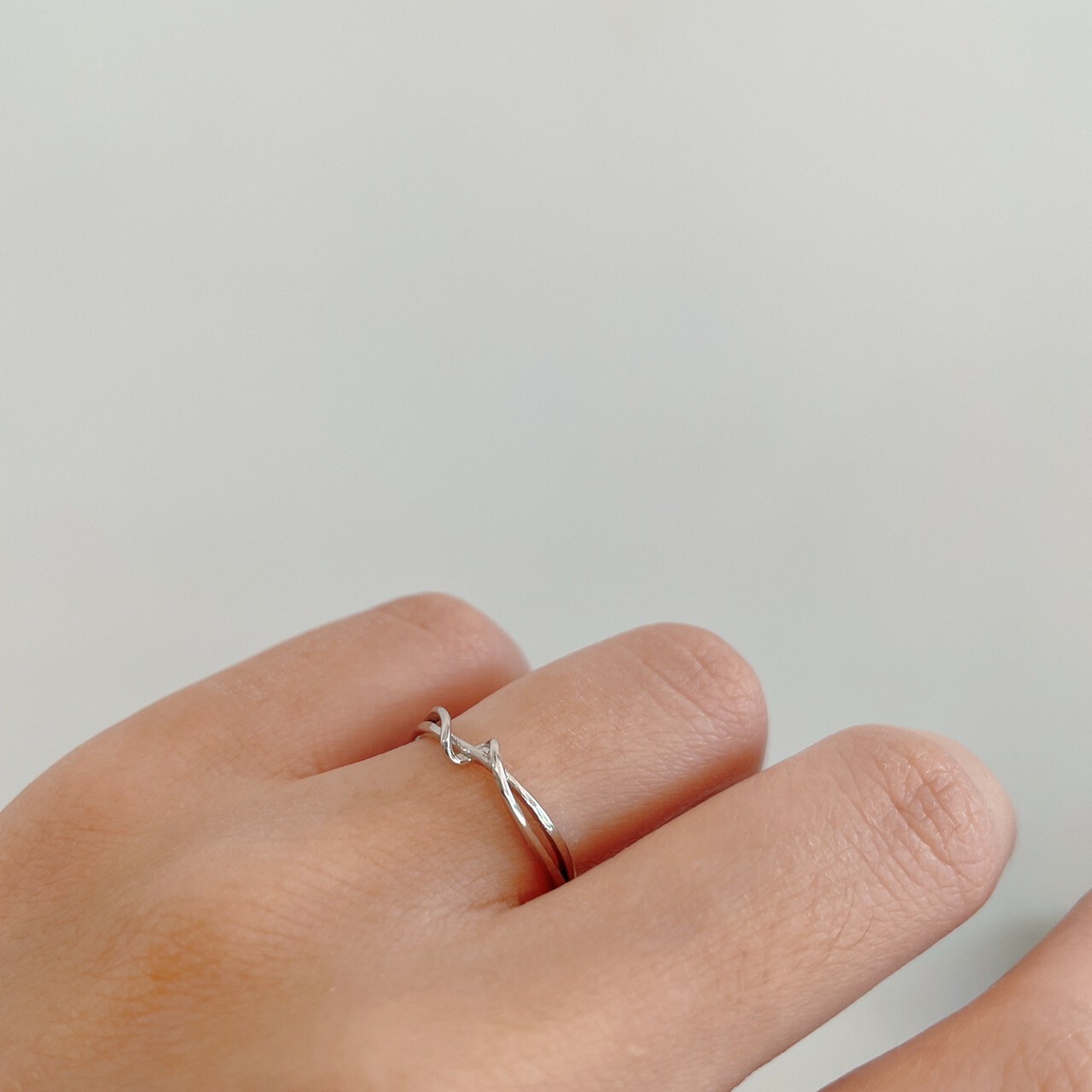 │簡約│漣漪 • 開口戒 • 極簡 • 純銀戒指 • 可碰水 抗過敏 S925
