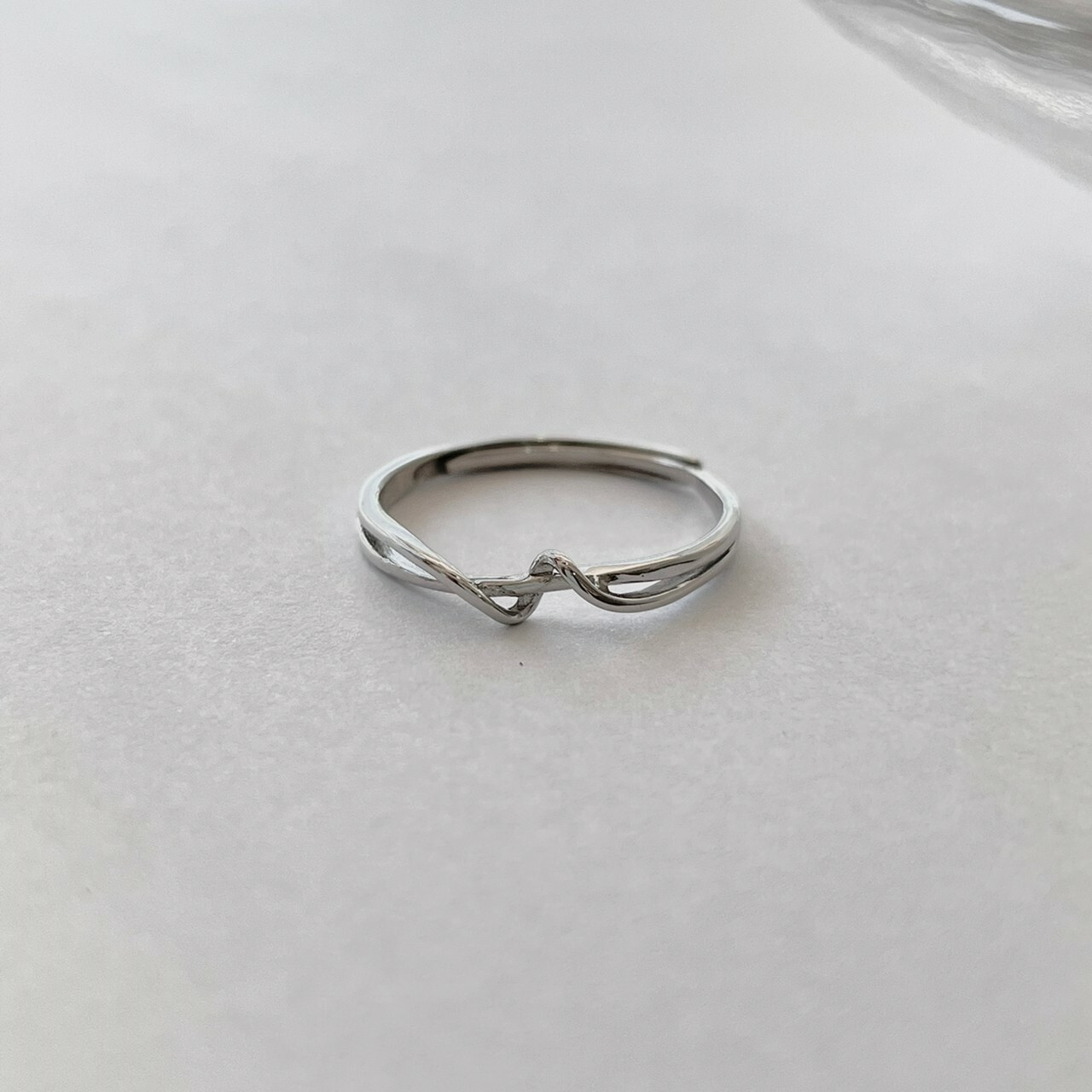 │簡約│漣漪 • 開口戒 • 極簡 • 純銀戒指 • 可碰水 抗過敏 S925