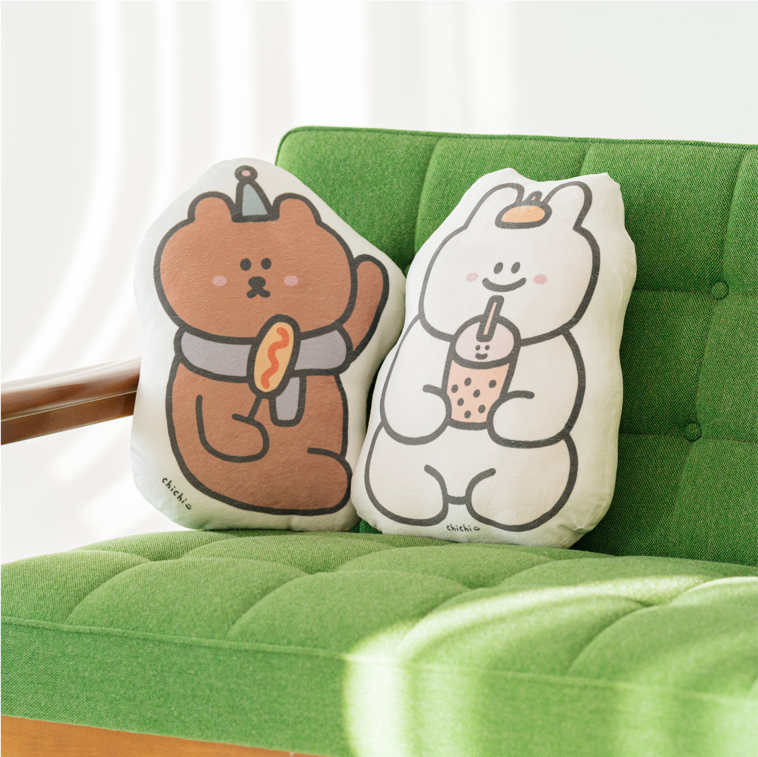 【ChiChix慢慢挑-87兔與朋友們|抱枕】87小兔