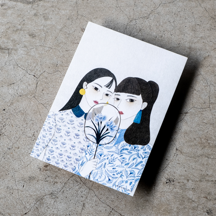 鳥控 bird cone｜明信片｜仕女