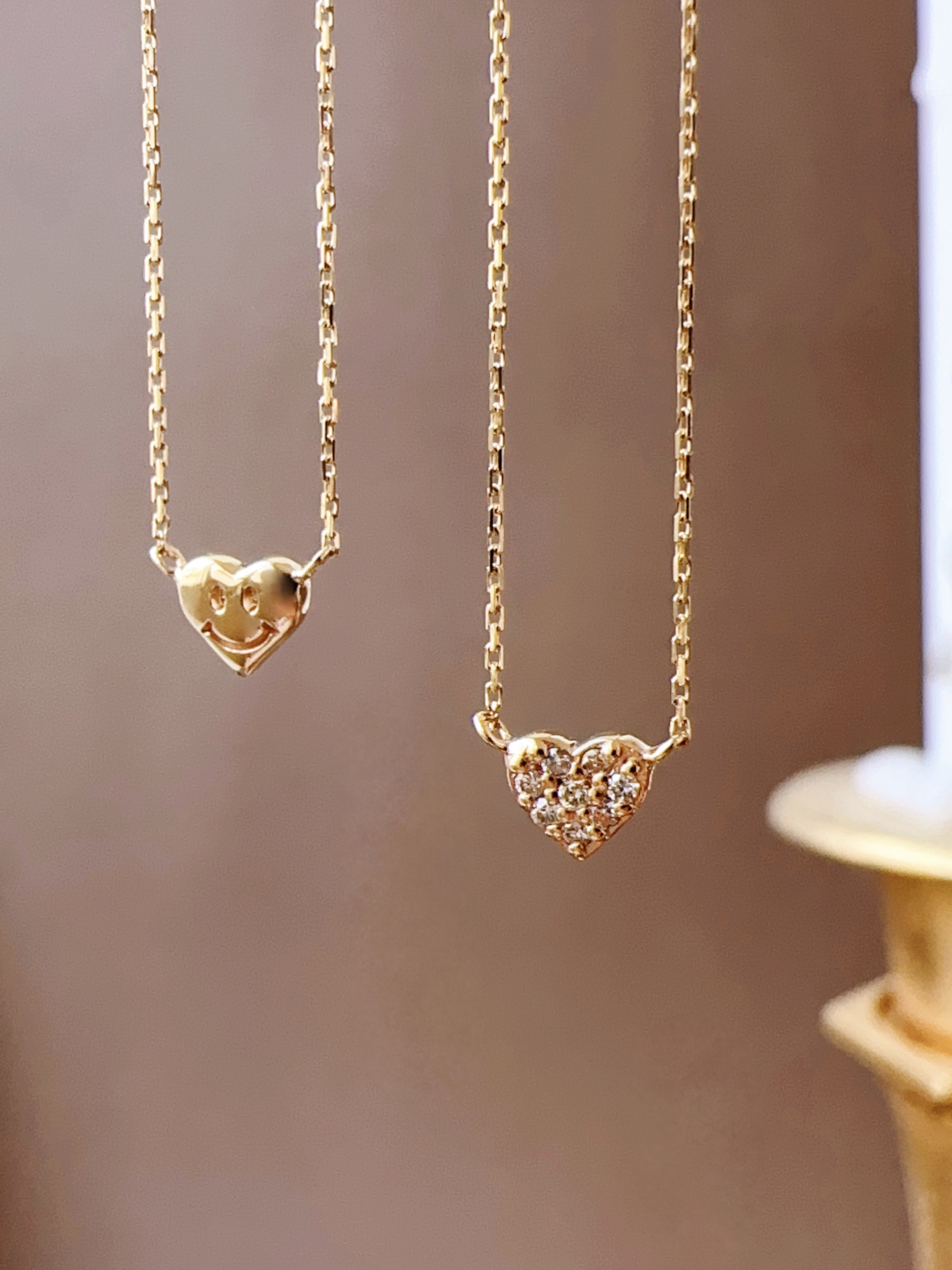 笑臉愛心雙面項鍊