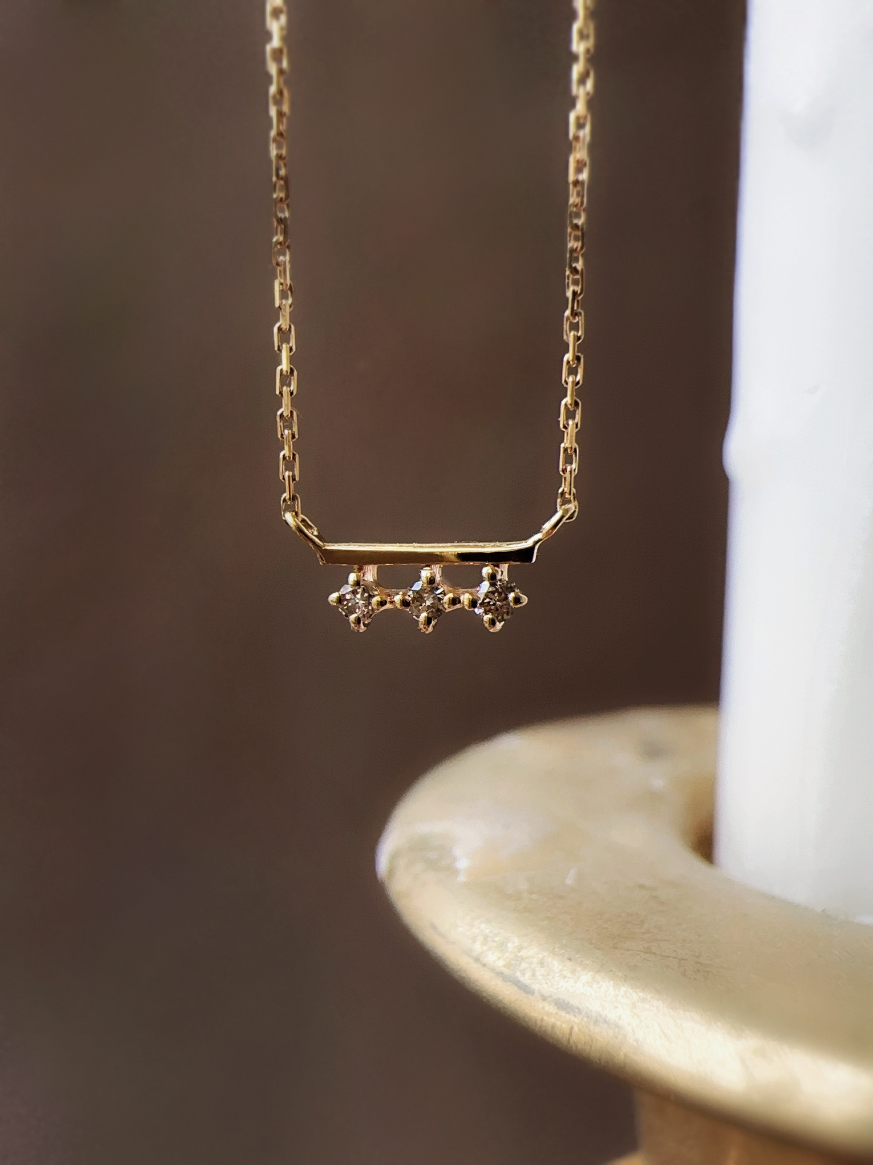 三連音鑽石項鍊