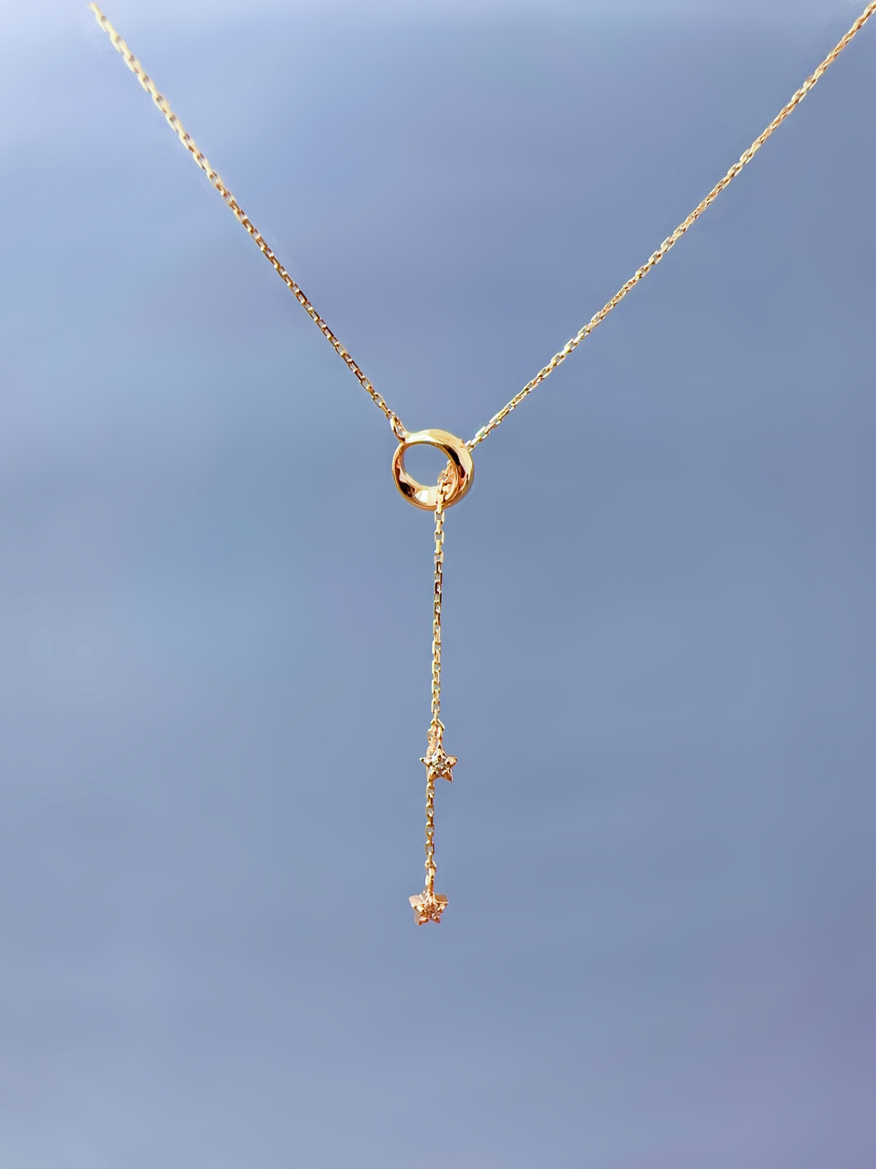 飄落星星可調式Y字長鍊