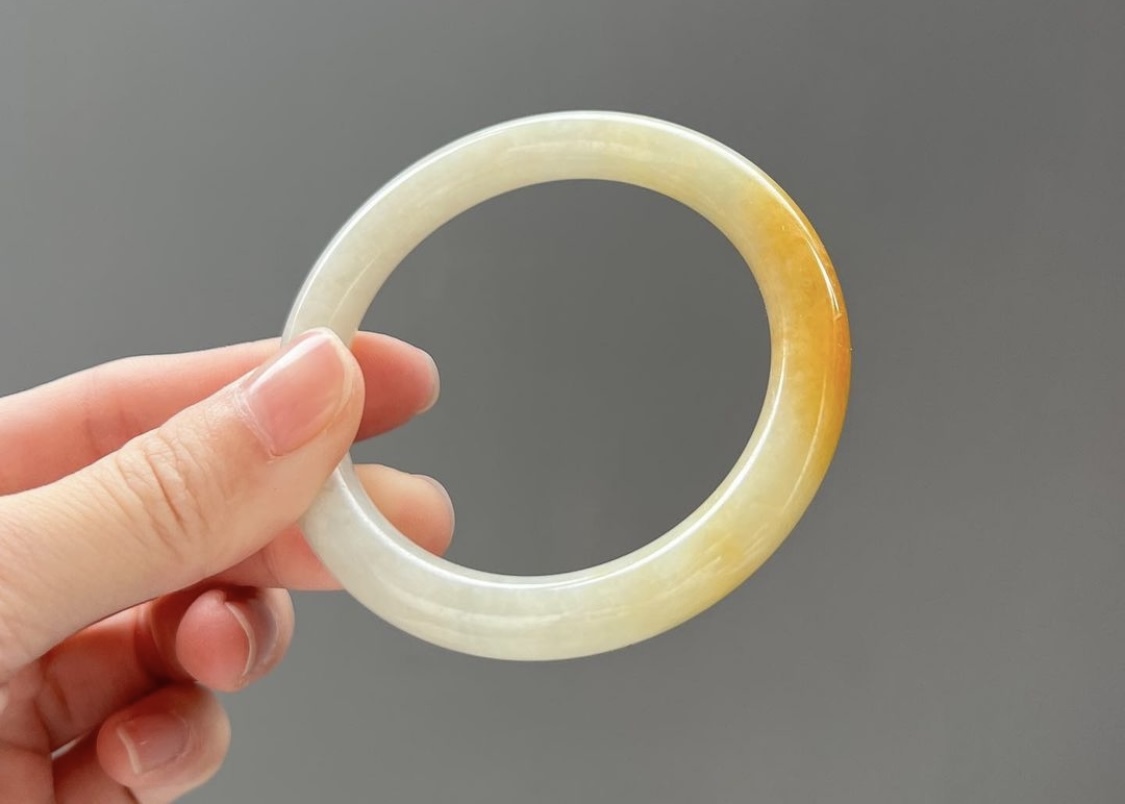 金燦燦黃翡圓條