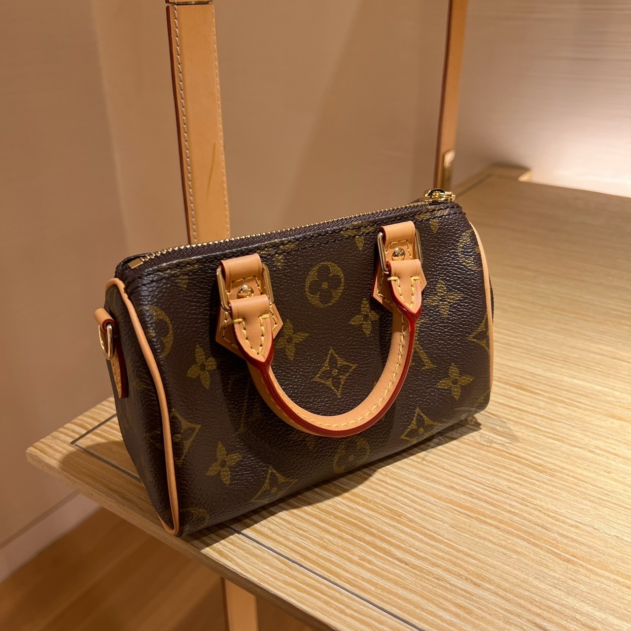LOUIS VUITTON NANO SPEEDY 手提 肩背包 老花 M81085 現貨
