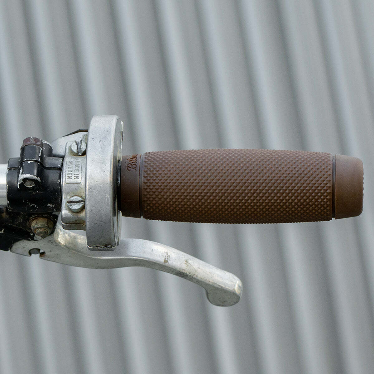 Biltwell 橡膠 握把套 細菱格紋 (無邊) - 咖啡