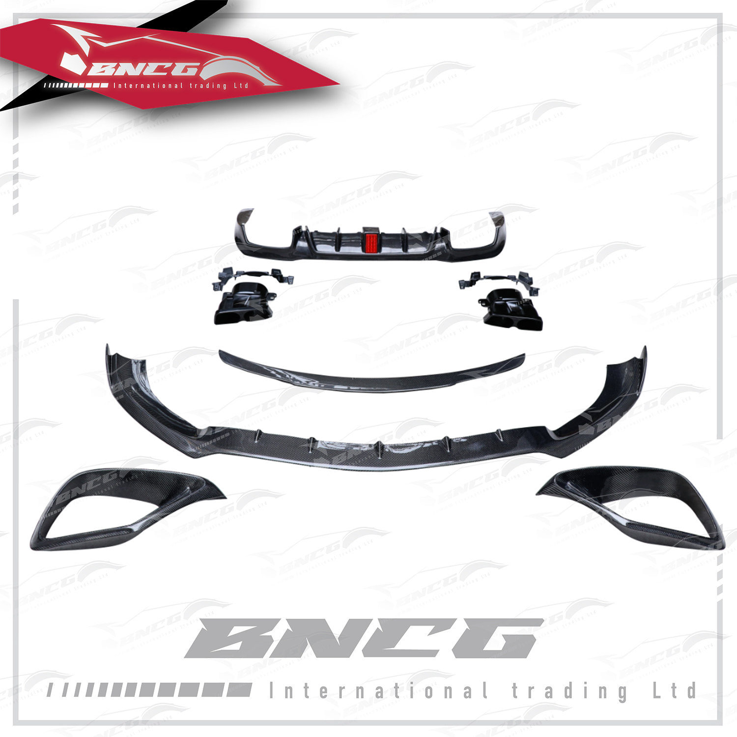 賓士 Benz E Class W213 19+年式 改裝 乾碳纖維 外觀件 空力套件 Brabus款 前下巴 後下巴 前進氣口 尾翼 尾飾管