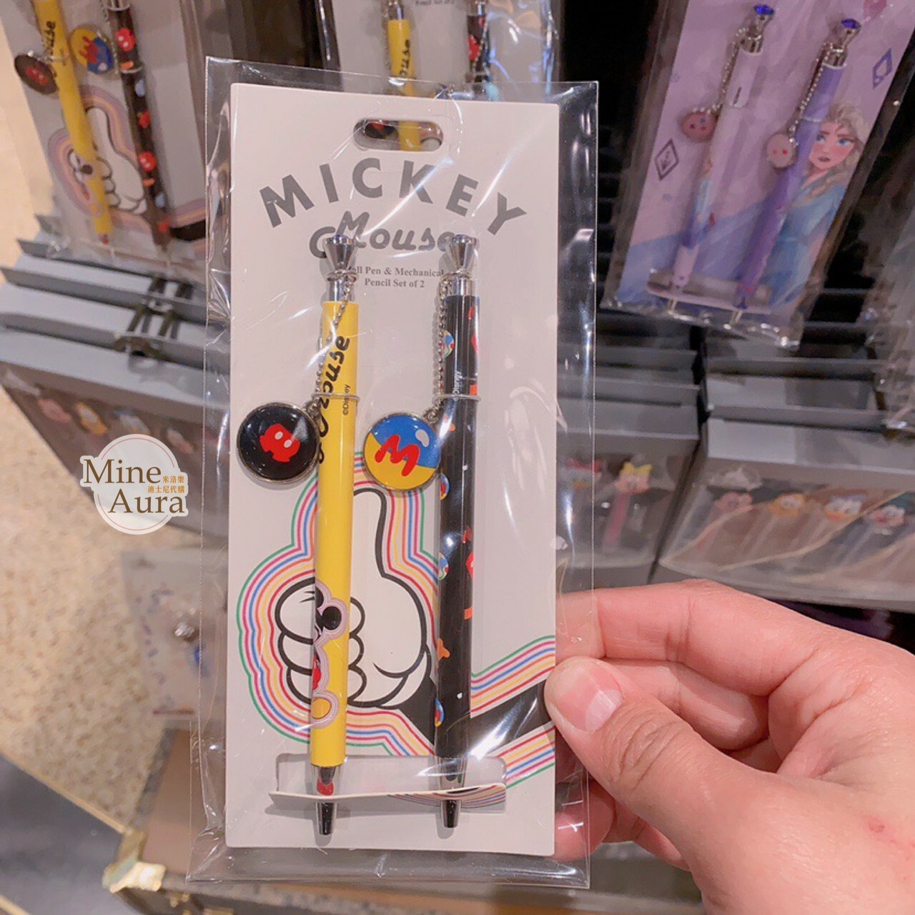 米奇 Mickey 自動鉛筆 2入組 文具用品 -上海迪士尼樂園