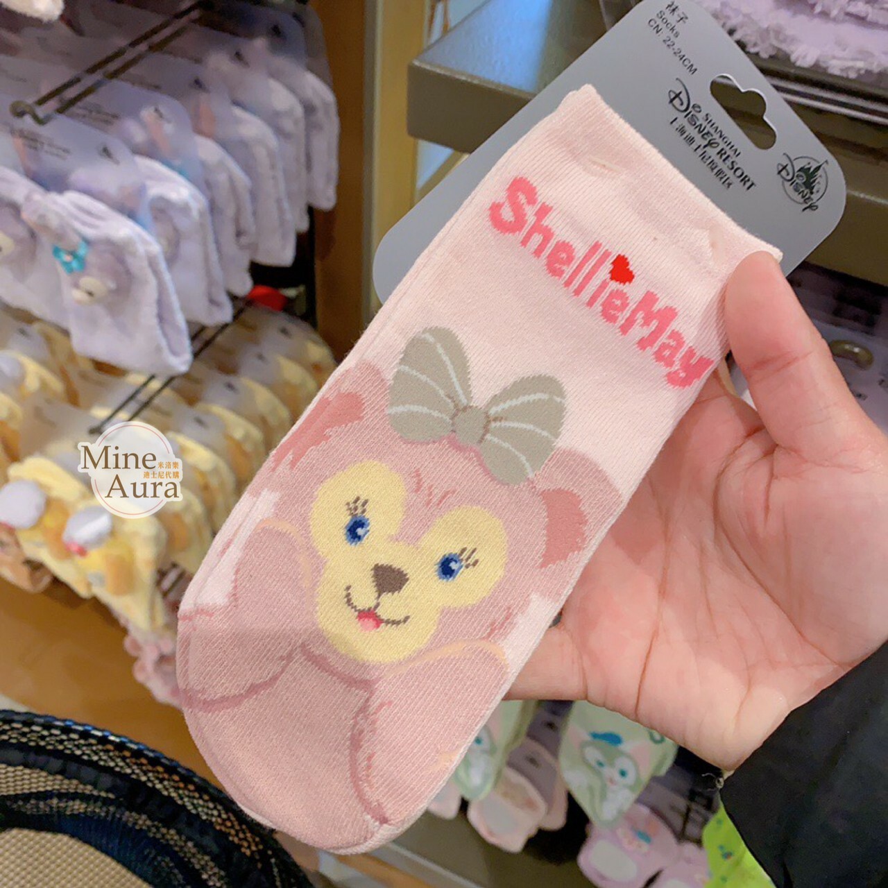 雪莉玫 ShellieMay 可愛圖案 短襪 襪子 -上海迪士尼樂園