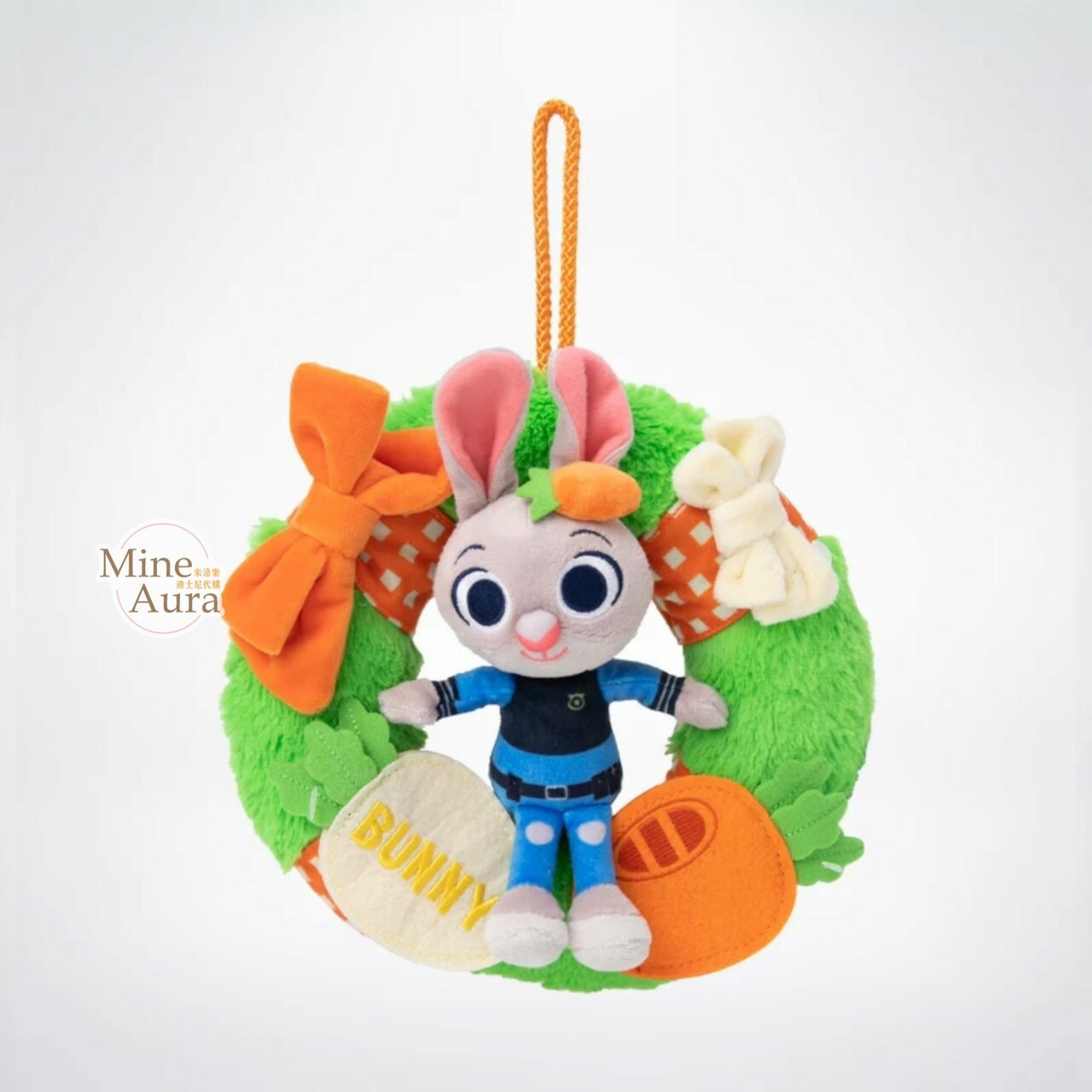 哈茱蒂 Judy 兔 絨毛 造型 花環 掛飾 擺飾品 動物方城市 Zootopia -上海迪士尼商店