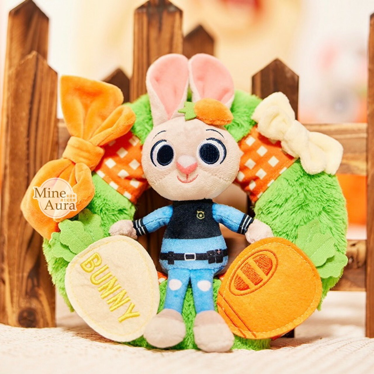 哈茱蒂 Judy 兔 絨毛 造型 花環 掛飾 擺飾品 動物方城市 Zootopia -上海迪士尼商店