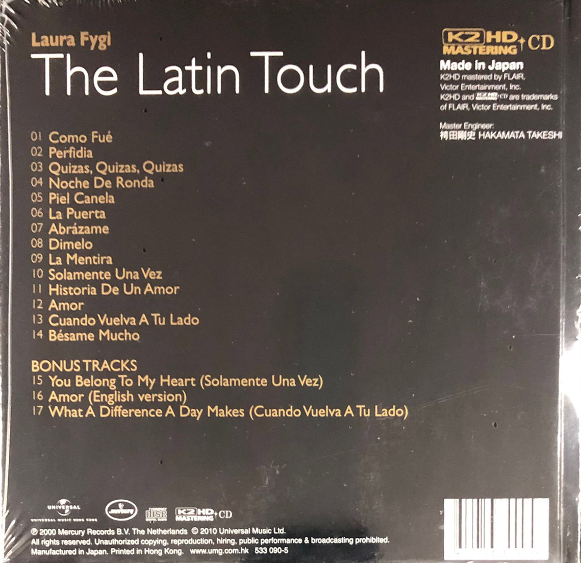 LAURA FYGI-LATIN TOUCH(K2HD) CD