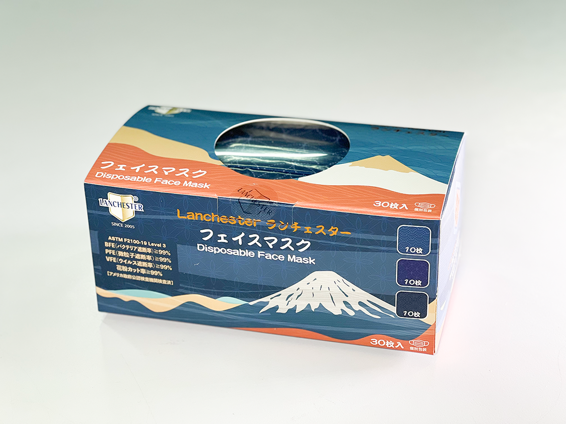 Lanchester 日本和風經典系列防護口罩(和風)(成人)(30片獨立包裝)