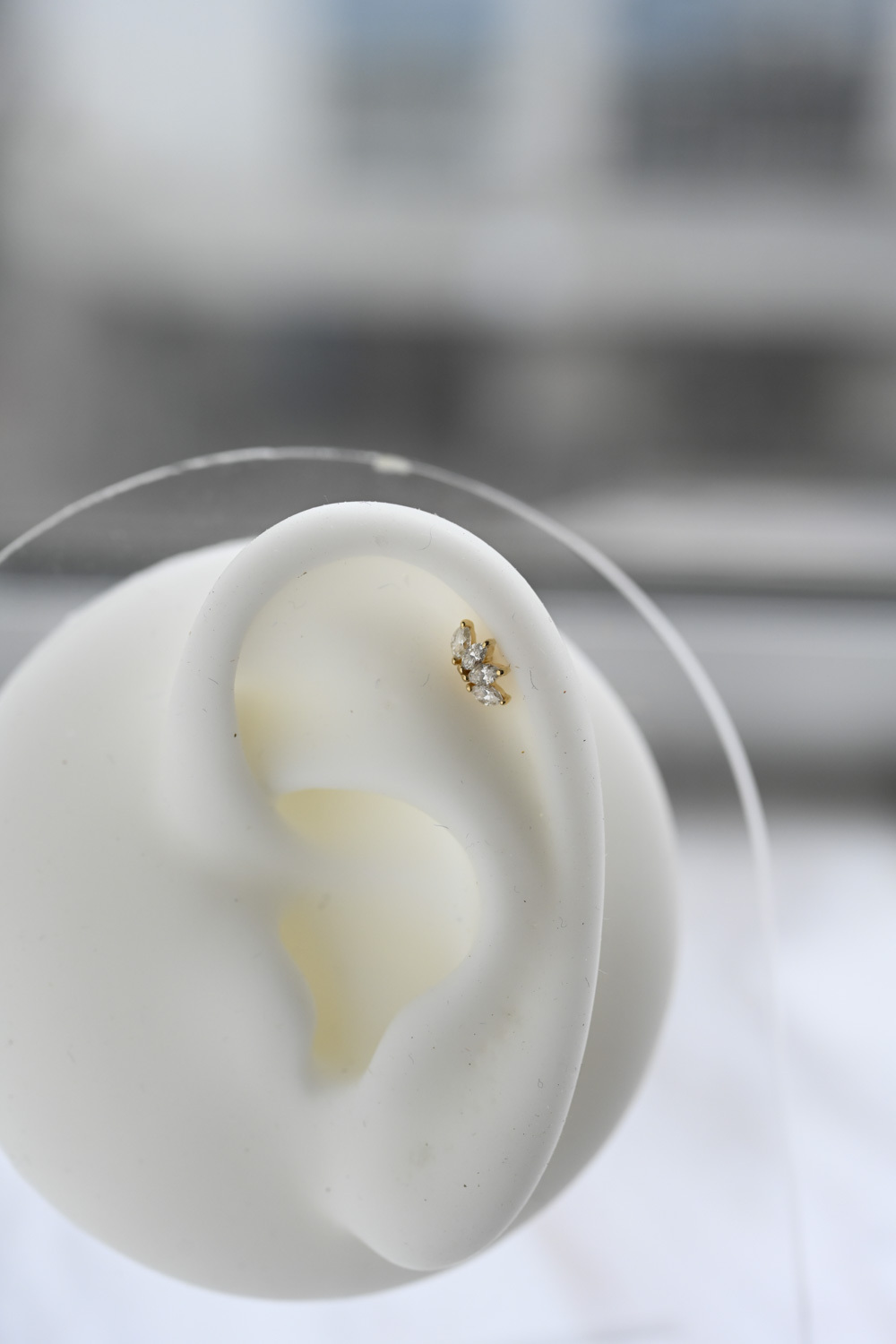 18K Marquise Diamond Earring