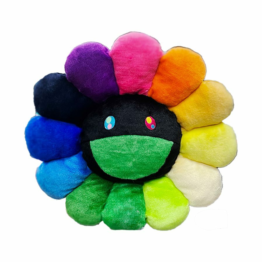 200cm Flower Cushion (Rainbow Black)