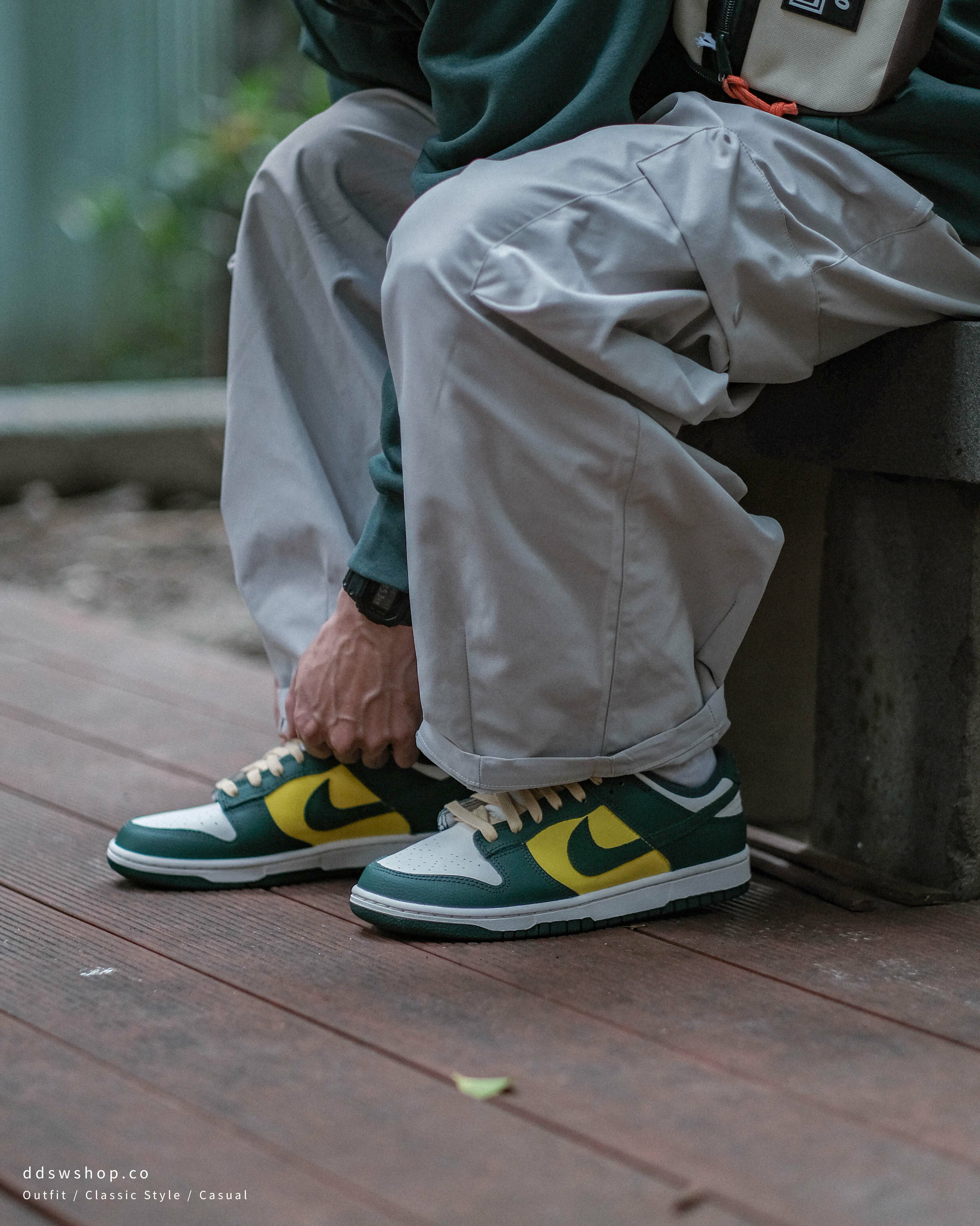 Nike Dunk Low Noble Green 螢光黃白綠拼接FD0350-133