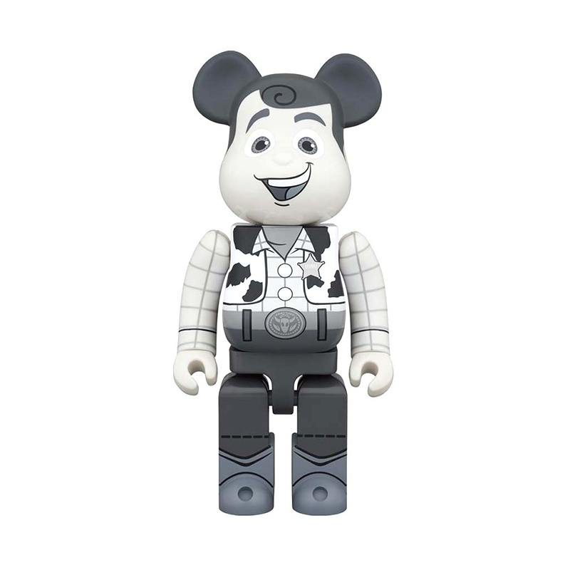 BE@RBRICK MEDICOM TOY WOODY B&W 黑白胡迪 庫柏力克熊1000% BE@RBRICK-08 [台灣現貨]