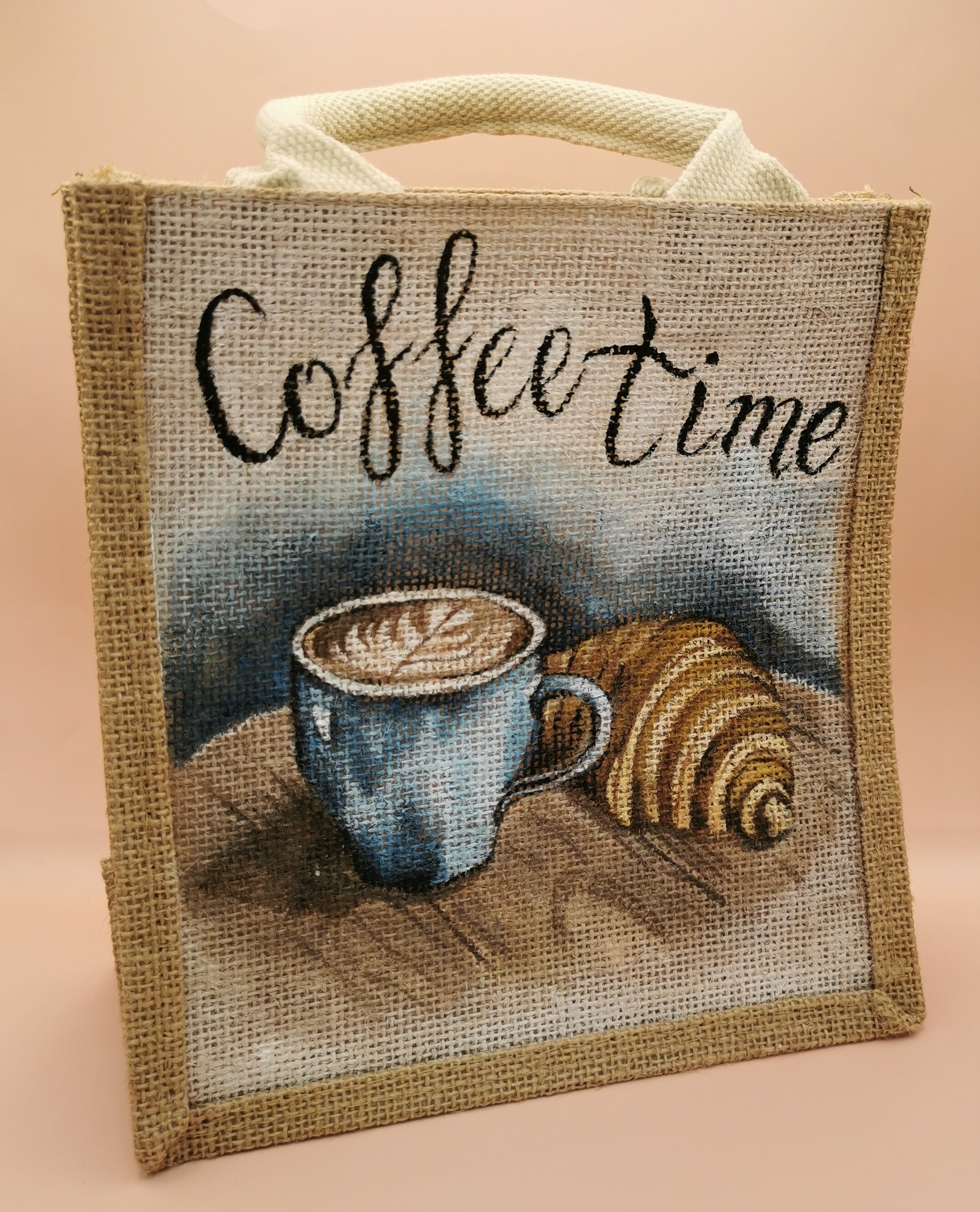 手繪麻布袋 - 午後時光