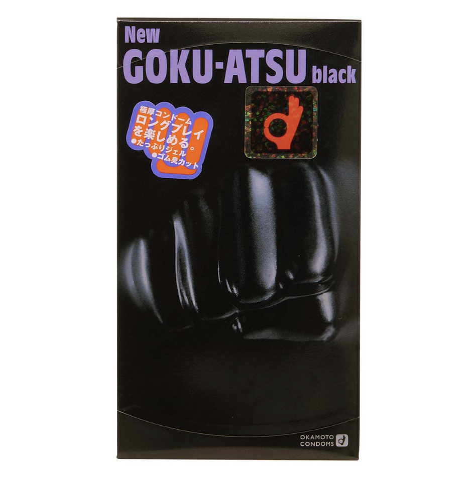 〔日本原裝進口〕OKAMOTO 岡本《極厚純黑》乳膠持久安全套 (12 片裝 )