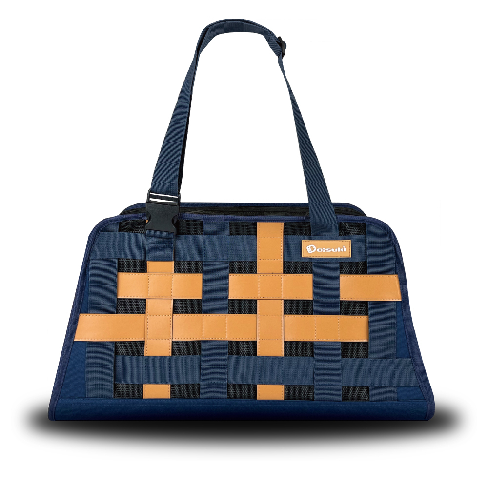 DAISUKI 雙色編織側背包