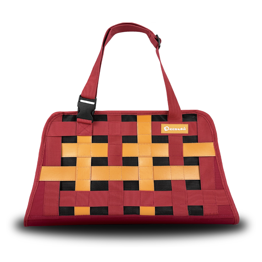 DAISUKI 雙色編織側背包