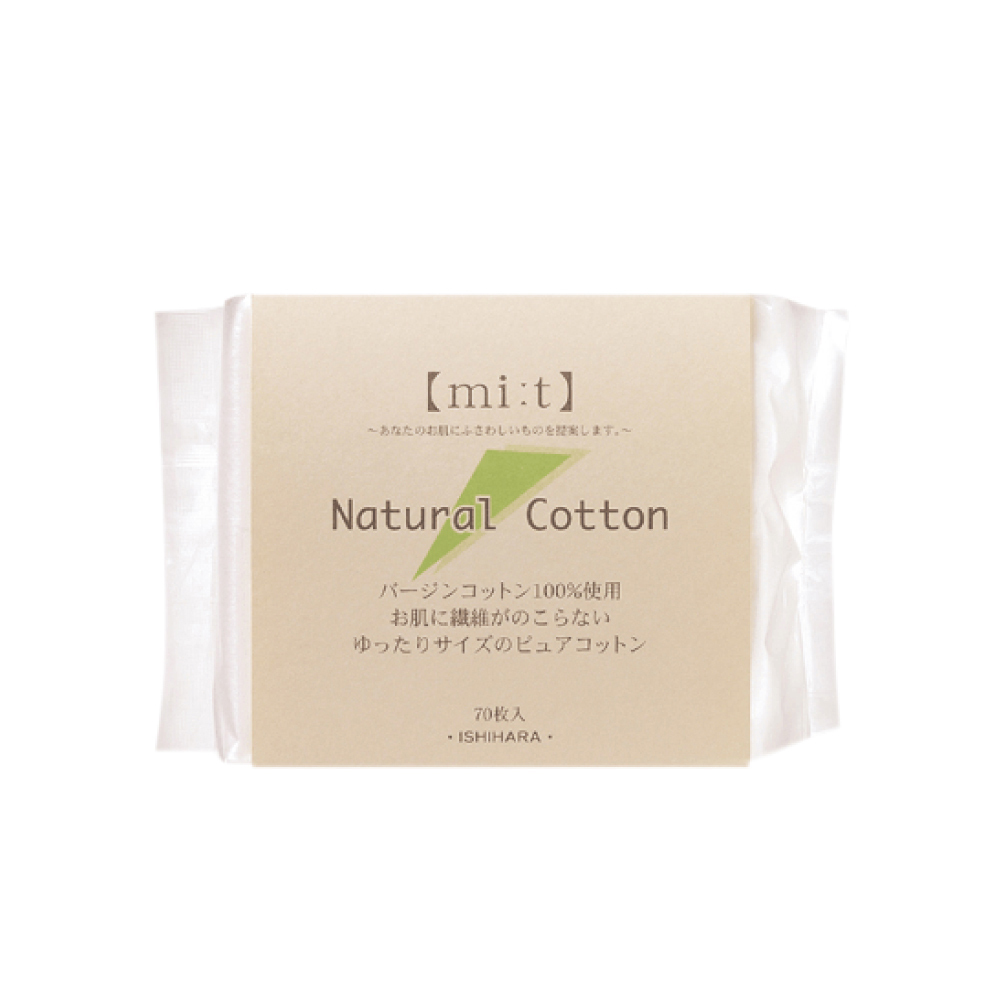石原商店 天然素材化妝棉(100%純棉)70入/NC-350 日本製