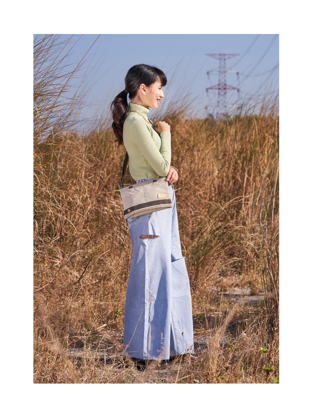 beige crossbody bag nude crossbodies  lightweight Water repellent women recommended bags brand taiwan bag Soldier satana SOS2920-419 8