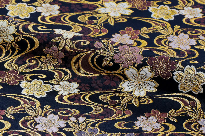 京都西陣織 刀袋 流水夜桜文様 (5本入)