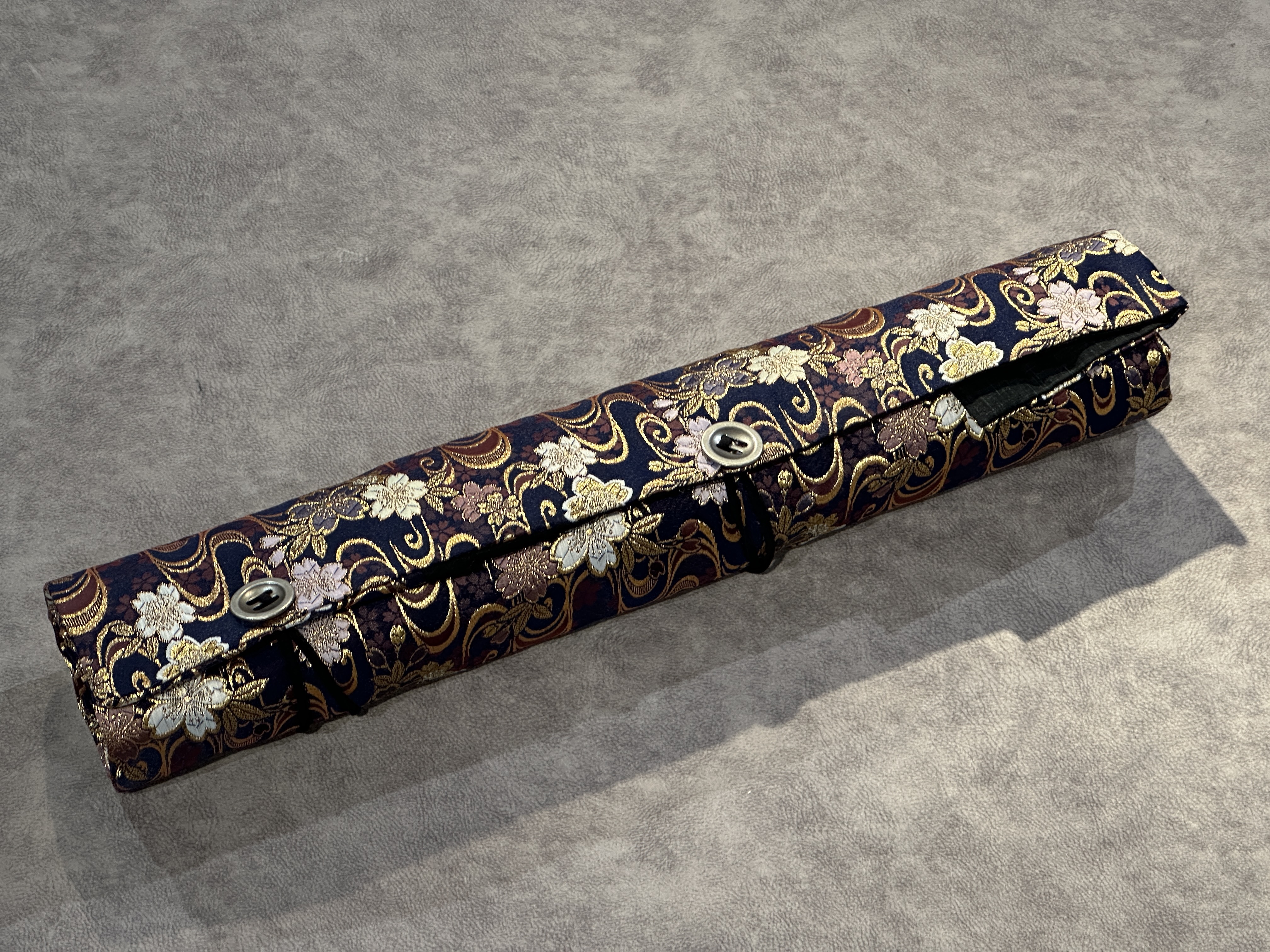 京都西陣織刀袋流水夜桜文様(5本入)