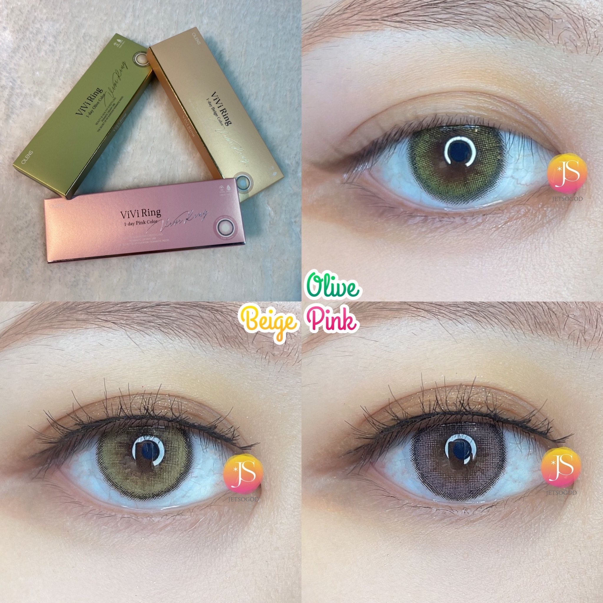 OLENS Vivi Ring 1 Day (Pink)(10片)