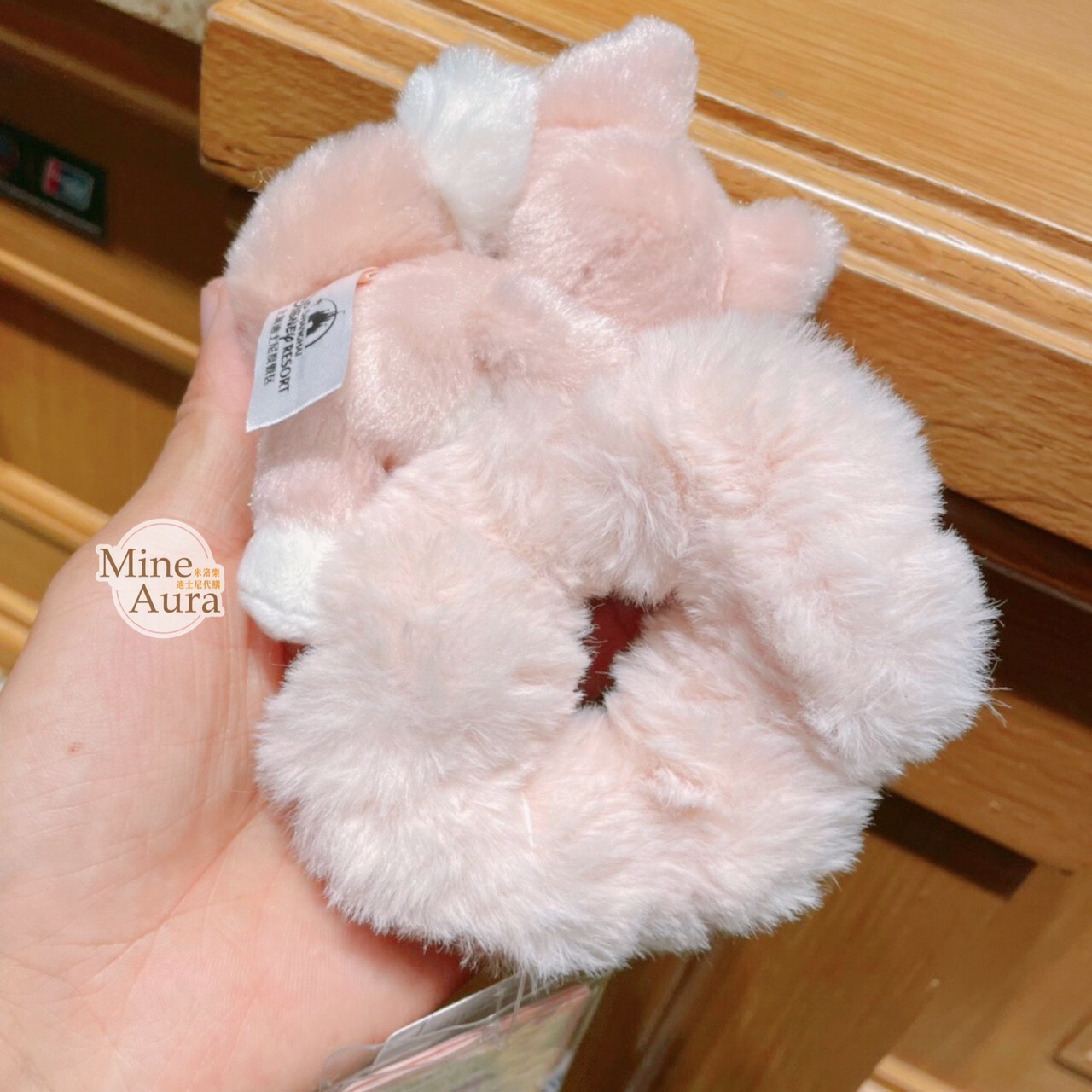 玲娜貝兒 Lina bell 睡顏 趴趴 絨毛造型 毛毛 髮束 大腸圈 髮飾 -上海迪士尼樂園