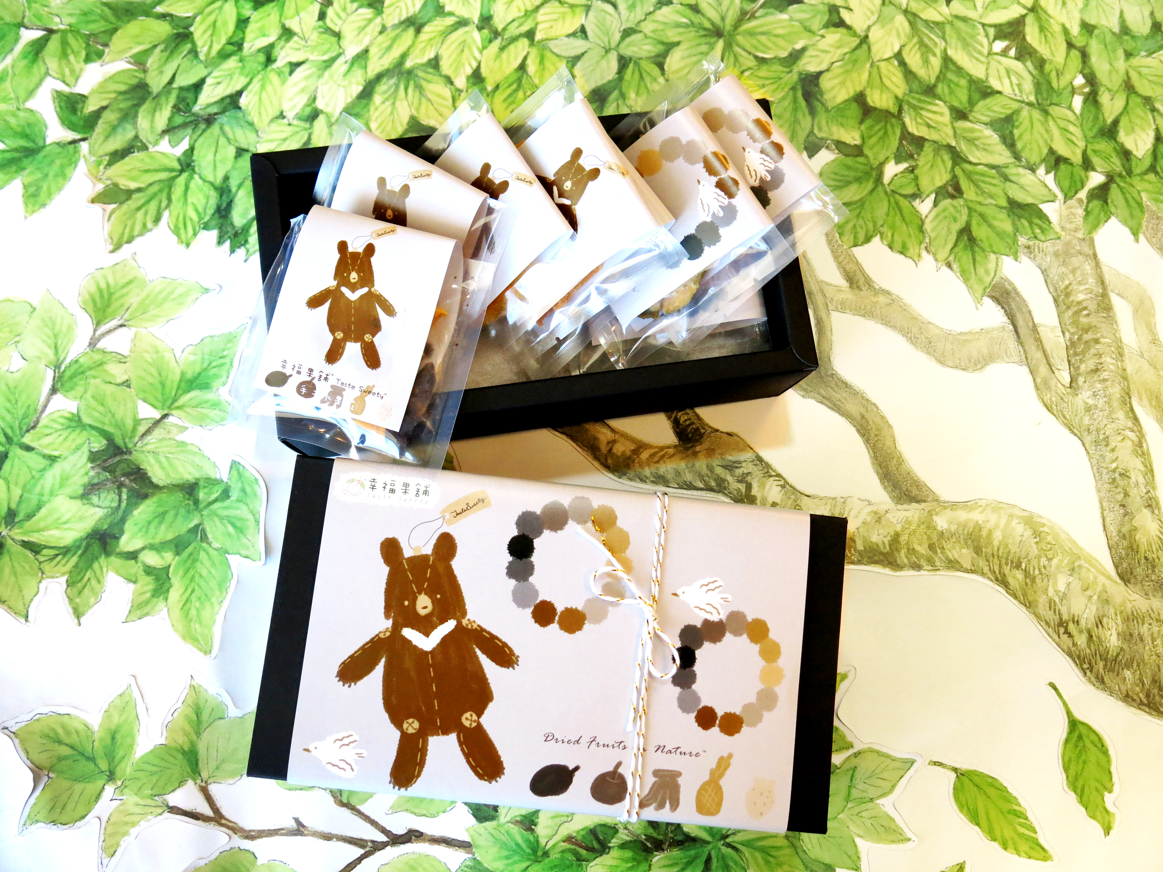 玩具熊巧克力水果乾小禮盒