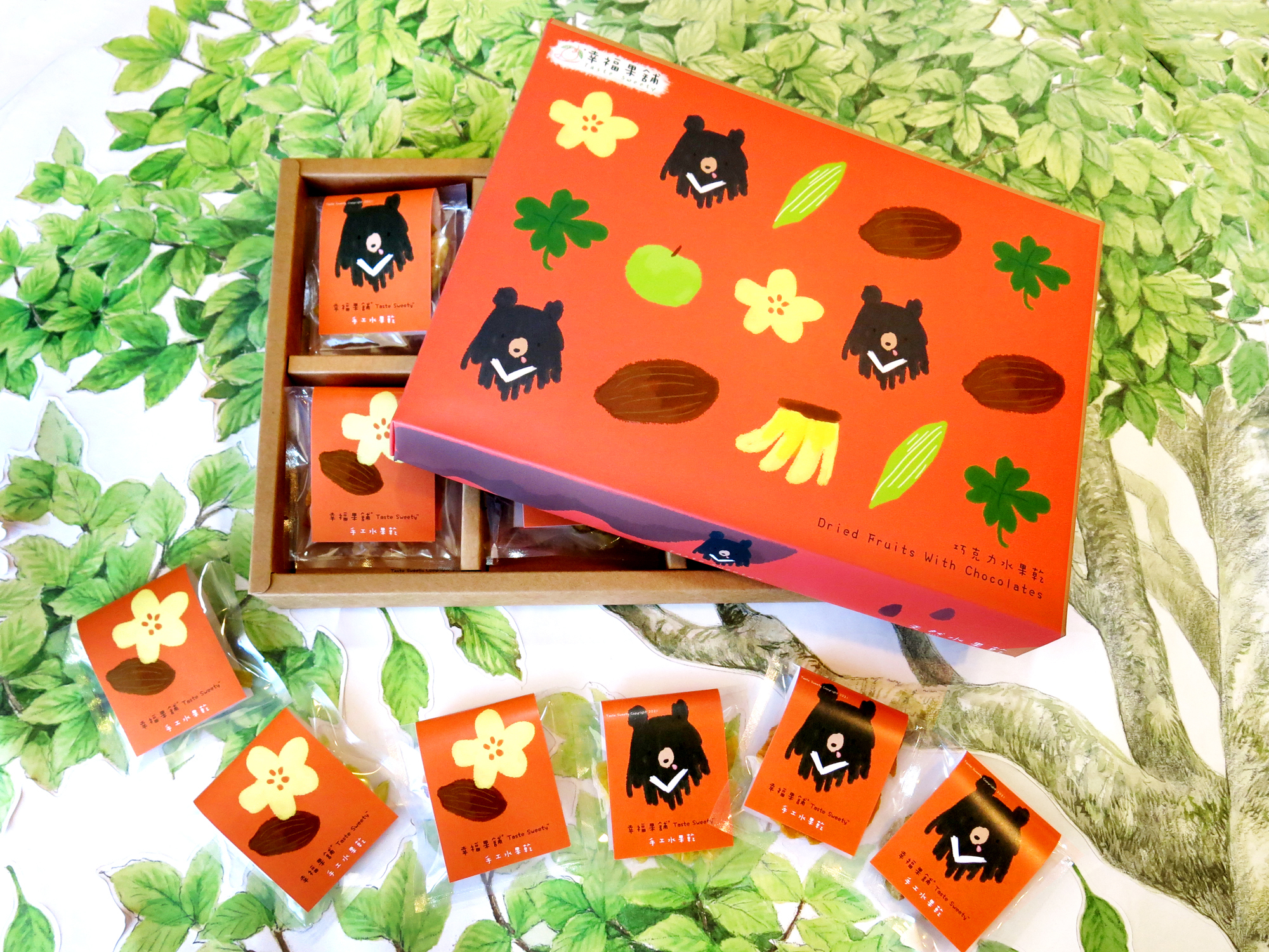 可可熊巧克力水果乾禮盒6格(12入/18入)