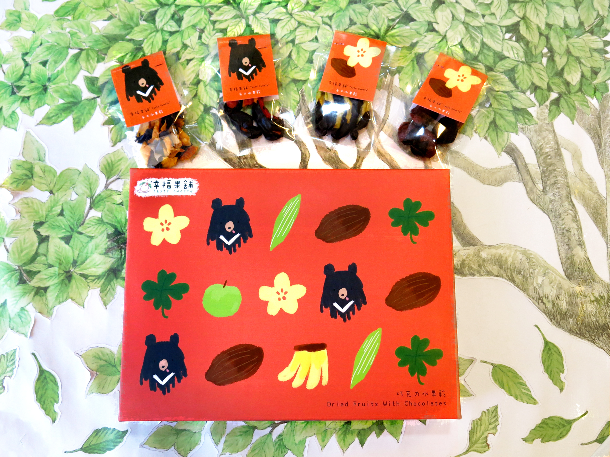 可可熊巧克力水果乾禮盒3格(12入/15入)