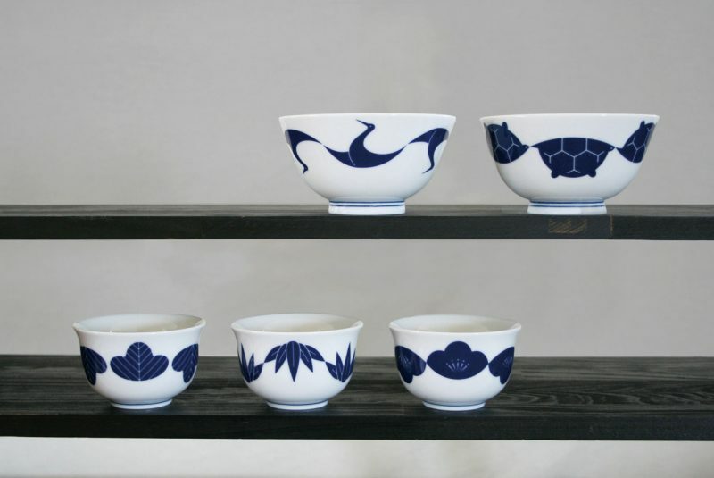 小田陶器 家紋湯碗(5款)