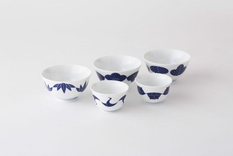 小田陶器 家紋湯碗(5款)