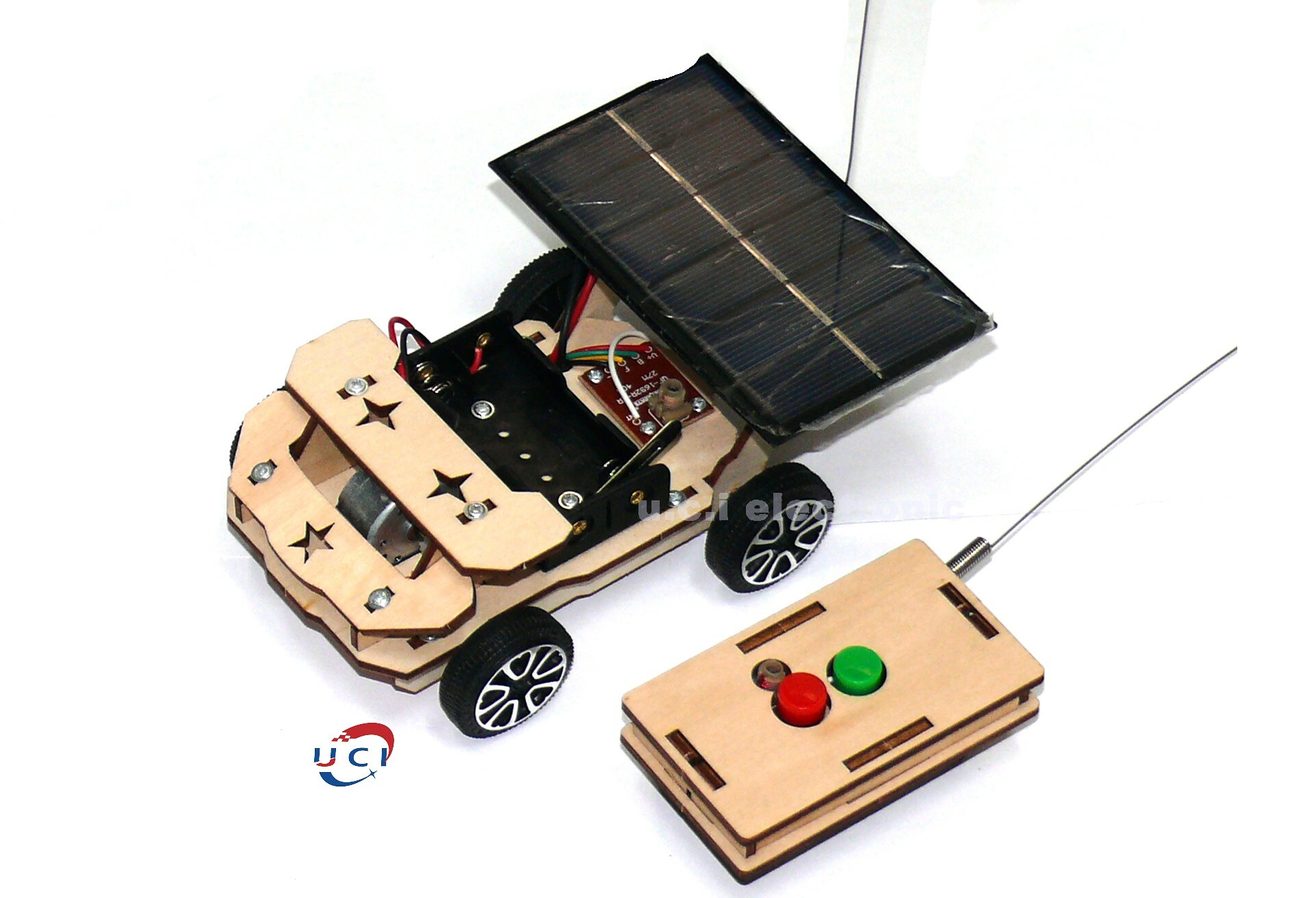 【UCI電子】(Y-2) DIY  太陽能無線遙控車 科學實驗科技發明 手工製作拼裝玩具 教學 遙控車